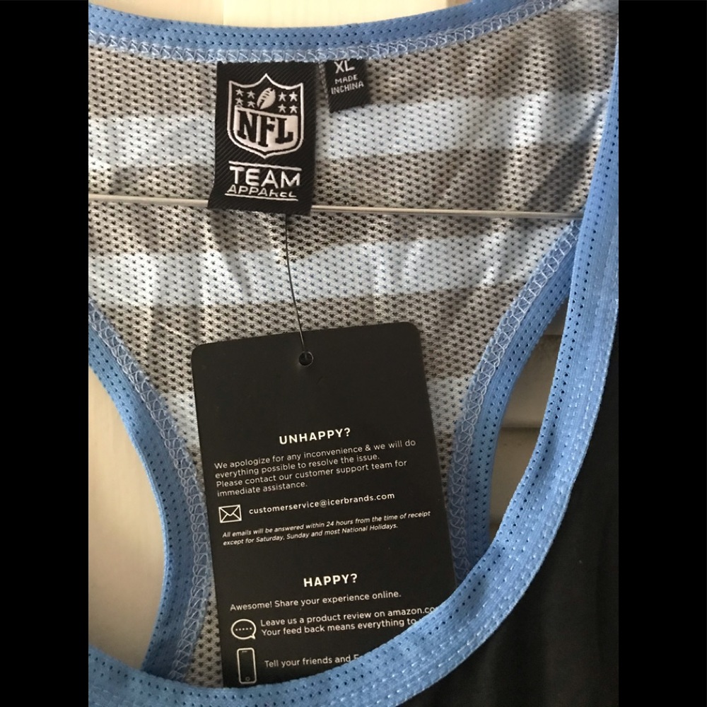 Carolina Panthers Ladies NFL Icer Brands Tank Top - Picture 5 of 5